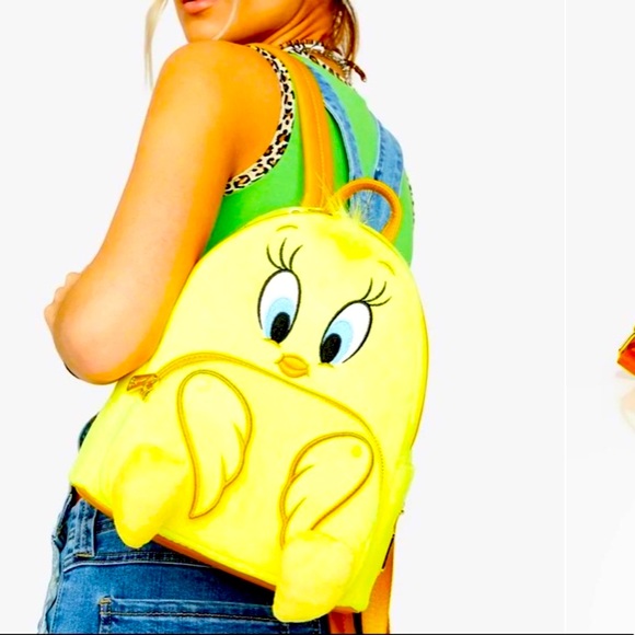 Loungefly Looney Tunes Tweety Bird Backpack Bag Purse 80th Anniversary NWT - Picture 13 of 16
